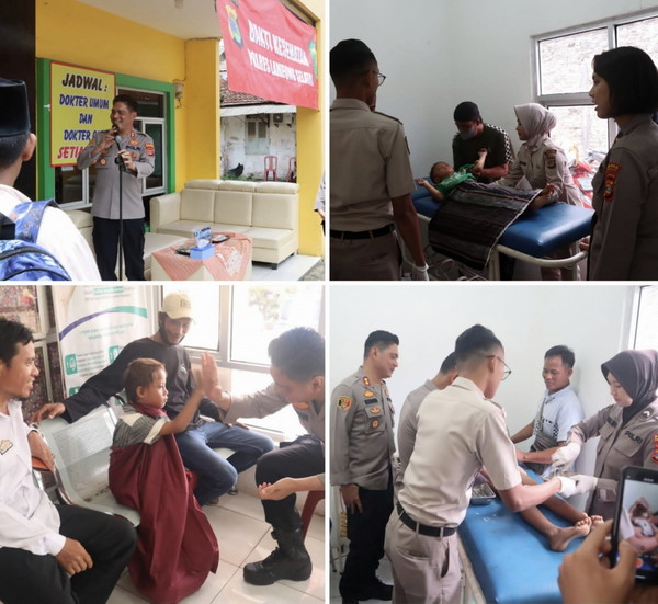 Hari Bhakti Kesehatan, Polres Lampung Selatan Gelar Sunat Masal Gratis