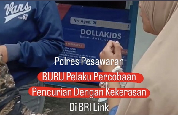 Buru Pelaku Percobaan Curas di BRI Link, Kasat Reskrim Polres Pesawaran : Tindak Tegas Pelaku!
