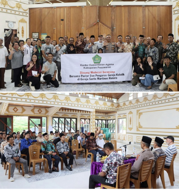 Silaturahmi Dan Bincang Moderasi Beragama, Kapolres Pesawaran : Ajang Persatuan Umat Beragama