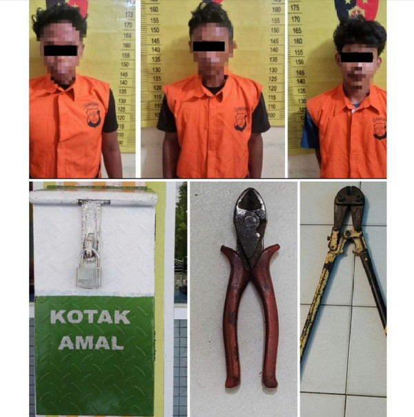 Maling Kotak Amal di Masjid, Diringkus Polsek Palas