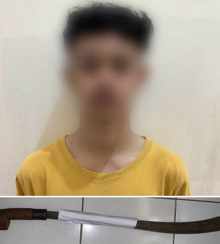 Bawa Sajam, Sat Reskrim Polresta Bandar Lampung Amankan 1 Orang Remaja Kelompok Tubruk 99