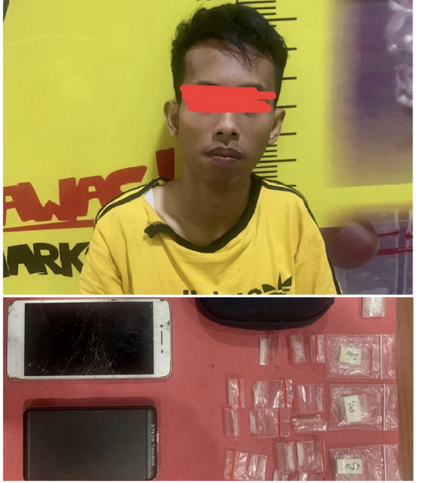 Terbukti Membawa Narkotika, Seorang Pelaku di Ringkus Polres Pesawaran