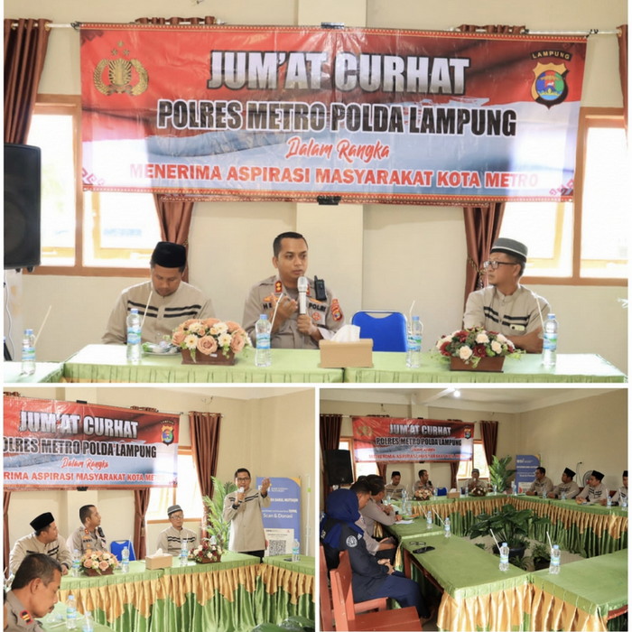 Jumat Curhat, Kapolres Metro Bersama Tokoh Agama