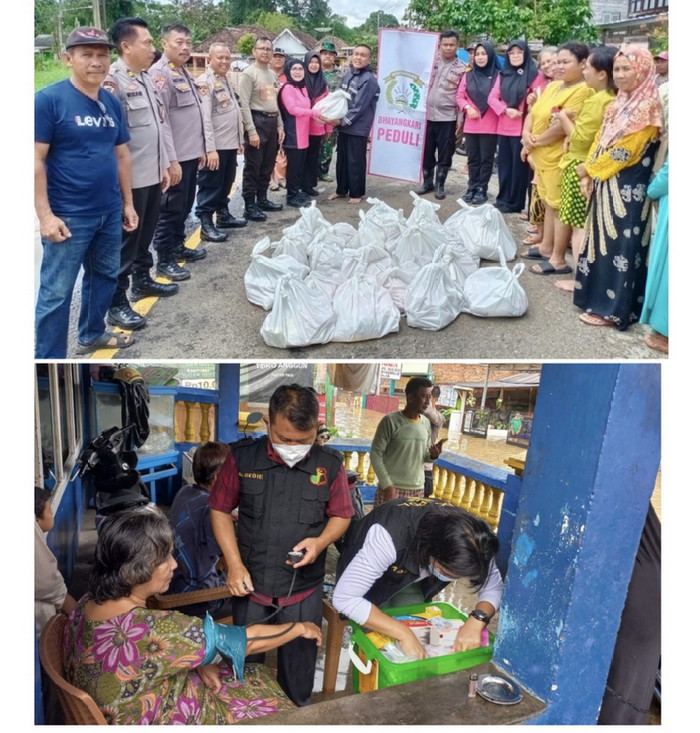 Jumat Curhat, Polres Lampung Utara Dengar Curhatan Korban Banjir