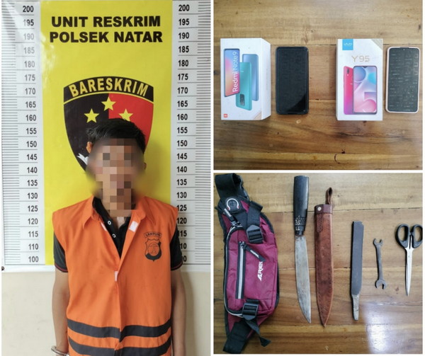 Congkel Rumah ditangkap warga, pemuda digelandang ke Polsek Natar