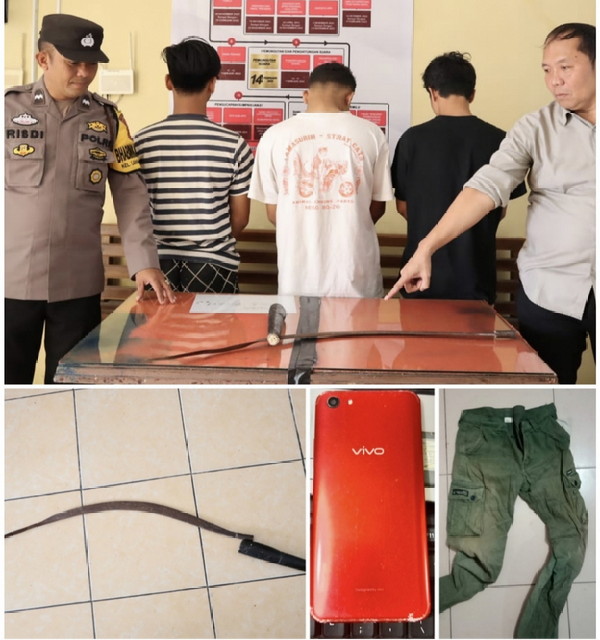 Tawuran Di Jalan Sudirman, Polsek Tanjung Karang Barat Tangkap 3 Orang Kelompok Geng Motor