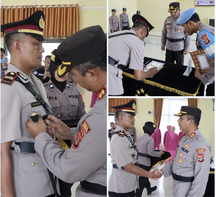 Serah Terima Jabatan Kapolsek Kedondong Polres Pesawaran Polda Lampung