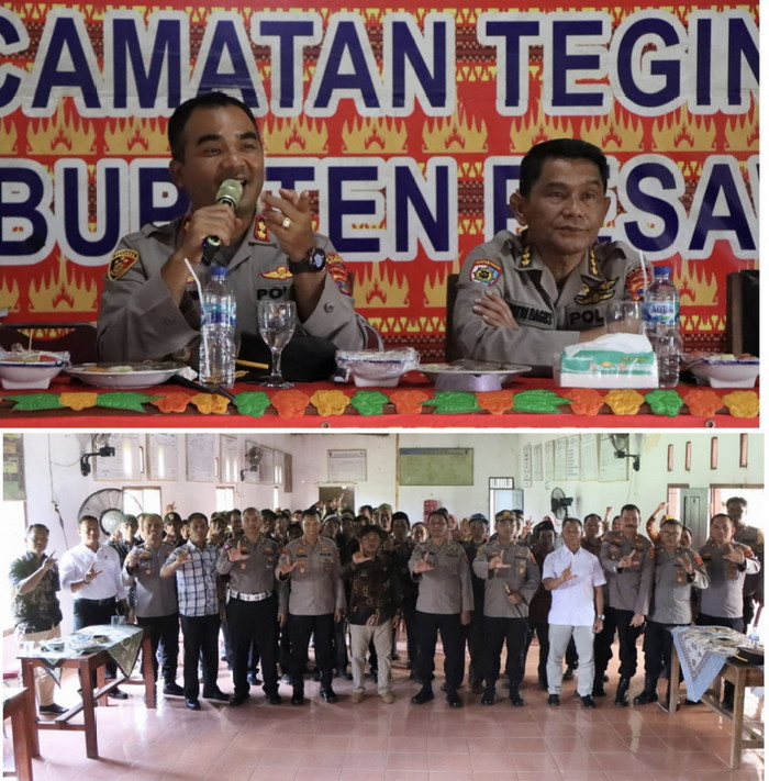 Irwasda Polda Lampung dan Kapolres Pesawaran Gelar Jumat Curhat, Masyarakat Keluhkan Pupuk Subsidi