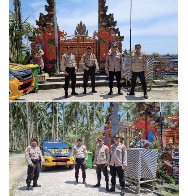 Polres Pesisir Barat melaksanakan patroli dan pengamanan Hari raya Nyepi