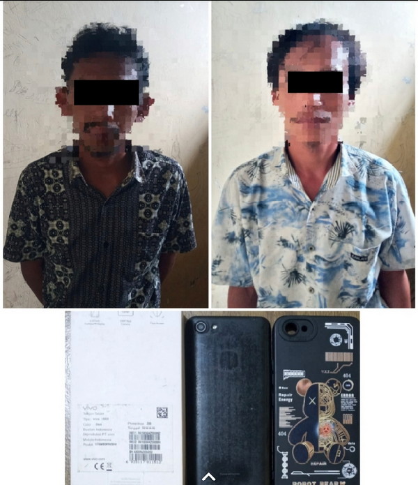 2 Pelaku bobol warung di Lemong berhasil dibekuk unit reskrim Polsek Pesisir Utara Polres Pesisir Barat