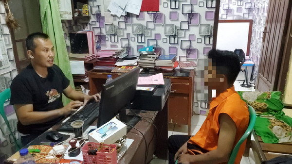 Urungkan diri Cukur rambut, pemuda diamankan Polsek Jati Agung
