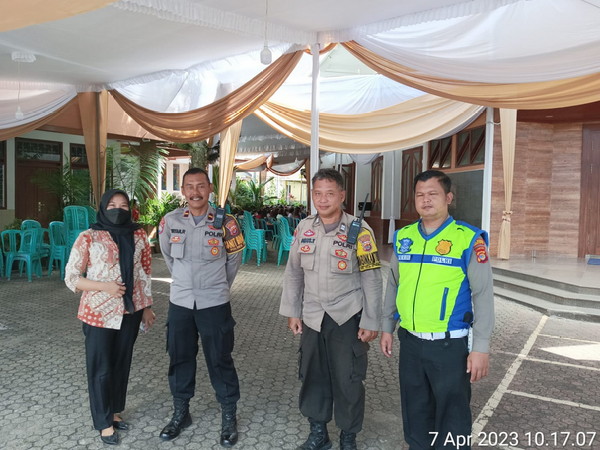 Polresta Bandar Lampung Amankan Rangkaian Ibadah Peringati Wafatnya Isa Almasih