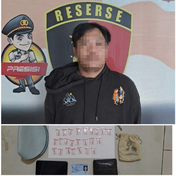 Edarkan Narkoba, Polsek Panjang Sita 30 Paket Kecil Sabu Dari Pemuda Asal Lampung Timur