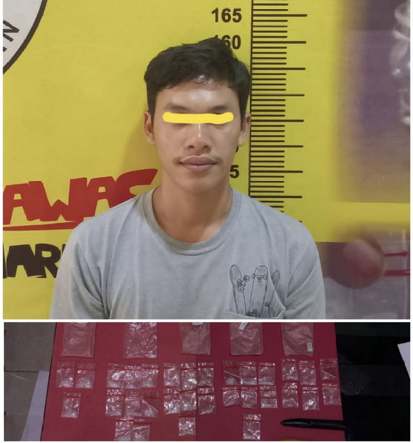 Komitmen Memberantas Narkoba, Polres Pesawaran Tangkap Tangan 1 Orang Pria Membawa Sabu