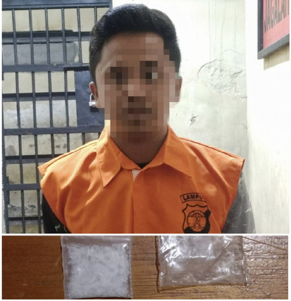 Gara Gara Membawa Sabu, Pemuda Digelandang Polsek Katibung