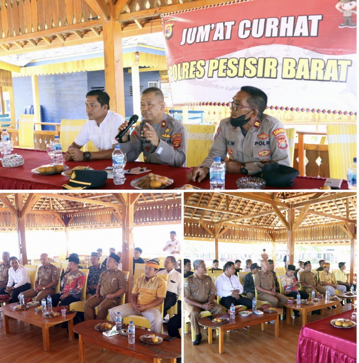 Jumat Curhat Polres Pesisir Barat bersama Masyarakat Pekon Kampung Jawa