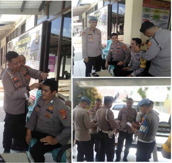 Wakapolres pesisir barat pimpin supervisi dan gaktiblin ke Polsek jajaran
