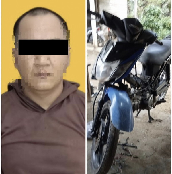 Pelaku Curanmor berhasil di amankan Sat Reskrim Polres Pesisir Barat
