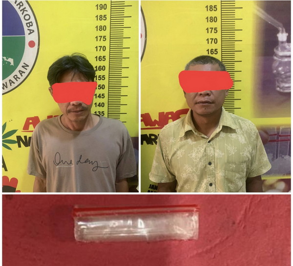 Polres Pesawaran Tangkap Dua Warga Pringsewu Tersangka Penyalahgunaan Narkotika