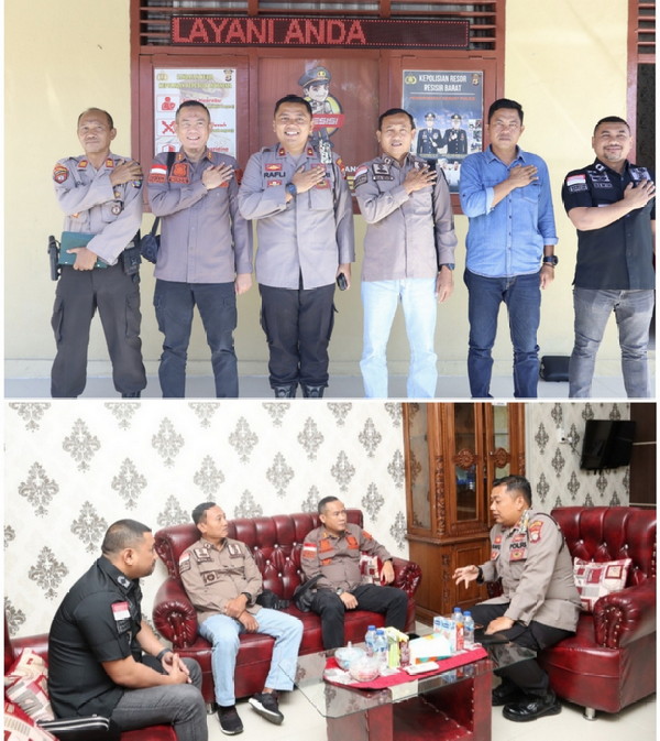 Polres Pesisir Barat sambut baik kunjungan silaturahmi dari dinas imigrasi provinsi Lampung
