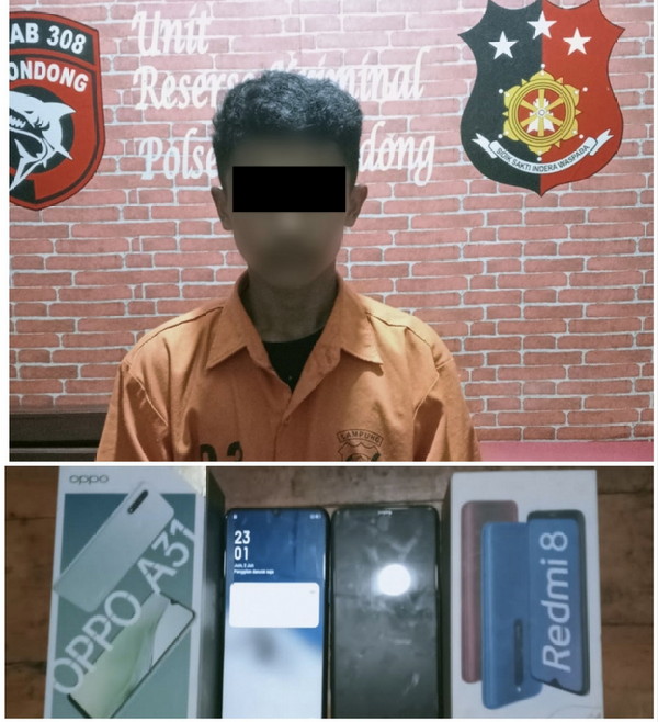 1 orang pelaku pembobol Rumah di tangkap Polsek Kedondong Polres Pesawaran