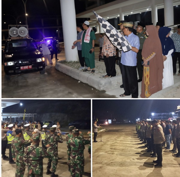 Malam Idul Adha Polres Pesisir Barat kawal takbir keliling