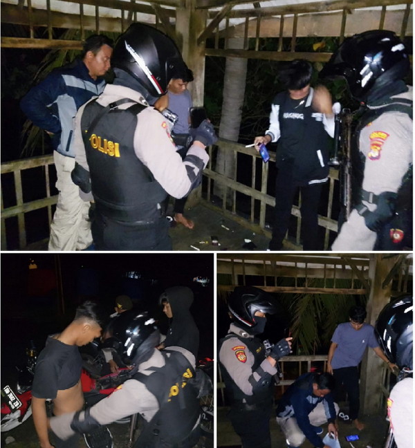Patser Samapta Polres Pesisir Barat bergerak ke titik rawan