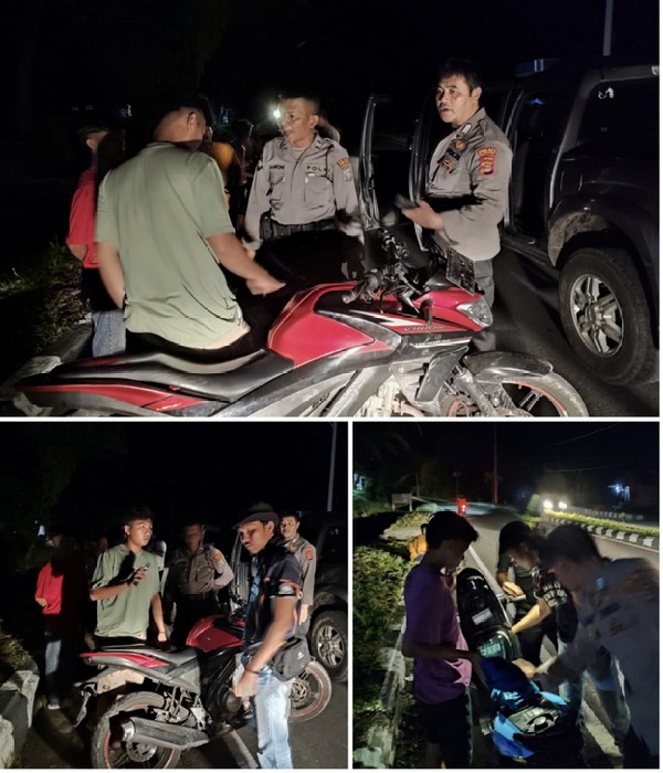 Polsek Pesisir Tengah Polres Pesisir Barat melaksanakan Patroli KRYD di jam Rawan