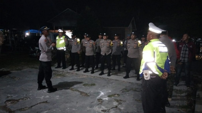 Polres Pesisir Barat melakukan Pengamanan pengesahan warga PSHT