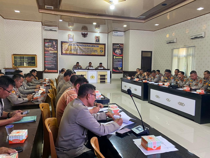 Jelang Operasi Zebra Krakatau 2023, Polres Lampung Utara Gelar Lat Pra Ops