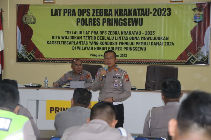 Polres Pringsewu Gelar Operasi Zebra Krakatau 2023 Tingkatkan Keselamatan Berlalu Lintas