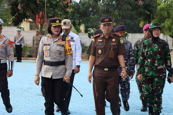 Gelar Pasukan Operasi Lilin Krakatau 2023: Polres Pesawaran Siap Amankan Perayaan Nataru