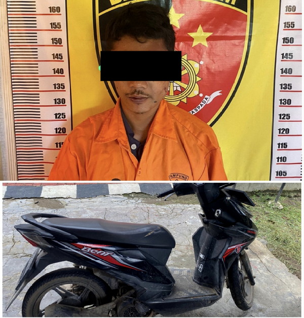 Polsek Padang Cermin Berhasil Menangkap Pelaku Curanmor di Teluk Pandan