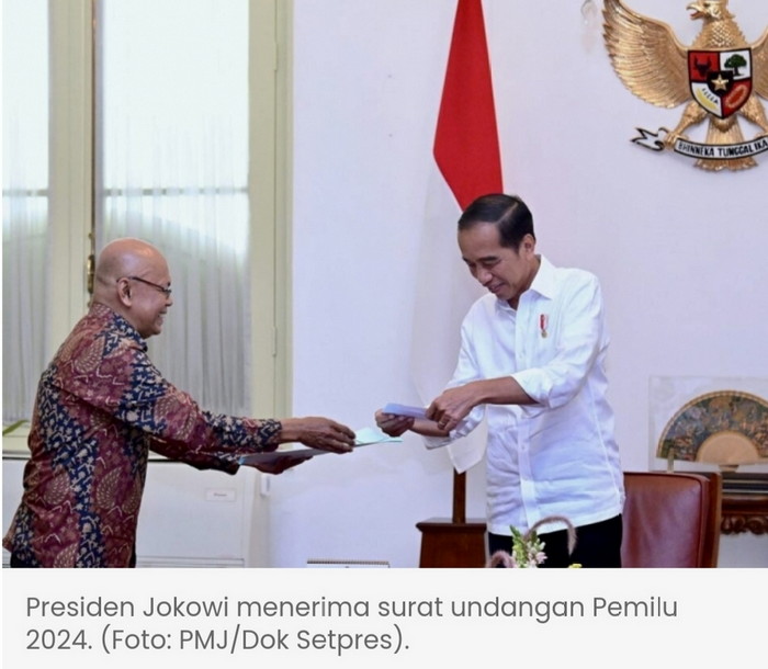 Terima Surat Undangan Pemilu, Jokowi Milih di TPS Gambir