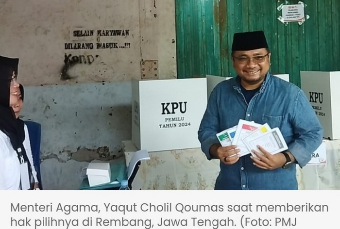 Menag Minta Perbedaan Tak Perlu Dipertentangkan Usai Pemilu