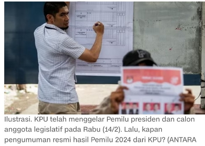 Kapan Pengumuman Resmi Hasil Pemilu 2024 dari KPU?
