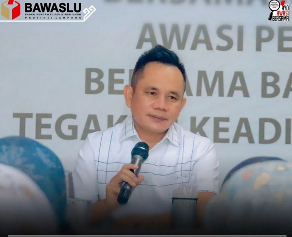 Ketua Bawaslu Lampung Iskardo P Panggar Berkomitmen Untuk Mengawal Setiap tahapan Proses Demokrasi Di Provinsi Lampung
