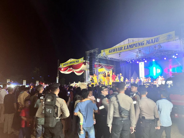 Polres Pringsewu Amankan Gebyar Lampung Maju