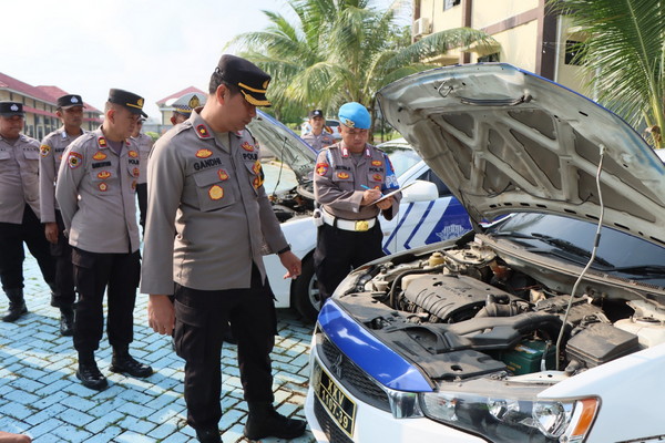 Polres Pesawaran Gelar Apel Perlengkapan Kesiapan Operasi Mantap Praja Krakatau 2024