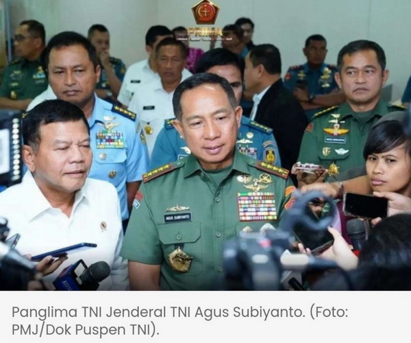 Panglima TNI Sudah Siapkan Pasukan Perdamaian untuk ke Gaza