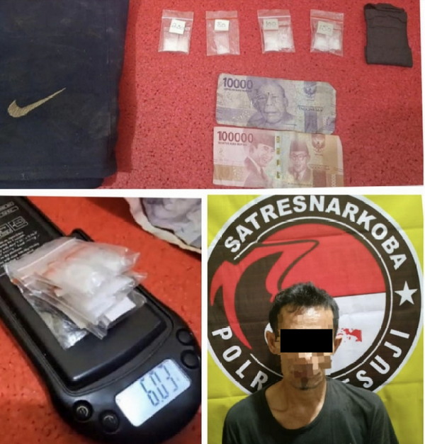 Sat Narkoba Polres Mesuji Berhasil Ungkap Kasus Seorang TO Tindak Pidana Narkoba
