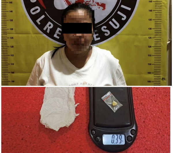 Jajaran Sat Res Narkoba Polres Mesuji Berhasil Menangkap Seorang Wanita Membawa Narkotika