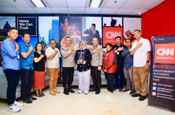 Divisi Humas Polri Gelar Audiensi Bersama CNN Indonesia