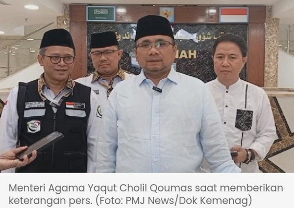 Menag Pastikan Tak Ada Penyalahgunaan Kuota Tambahan Haji 2024