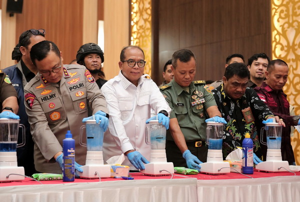 Pj. Gubernur Samsudin Apresiasi Kinerja Polda Lampung dalam Pengungkapan Narkoba