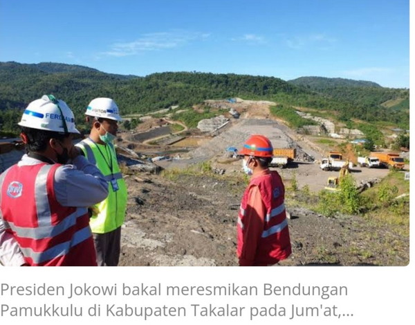 Sempat Mangkrak 2 Tahun, Bendungan Pamukkulu Diresmikan Jokowi Hari Ini