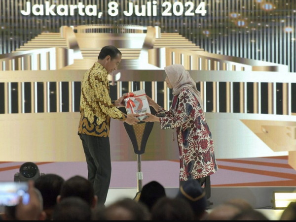 Presiden RI Joko Widodo Terima Laporan Hasil Pemeriksaan atas LHP LKPP Tahun Anggaran 2023