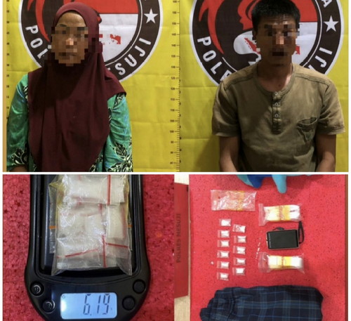 Sepasang Pasutri Diamankan Sat Res Narkoba Polres Mesuji Polda Lampung