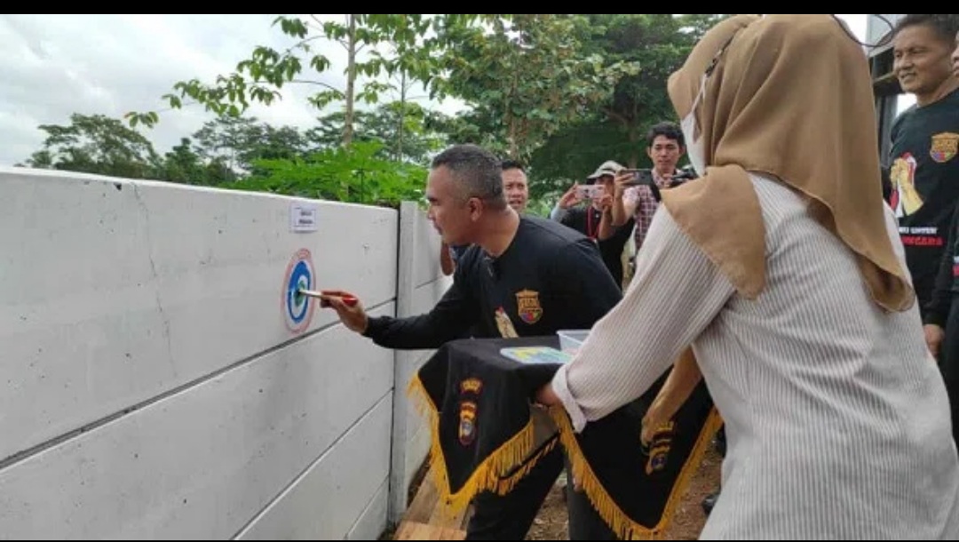 Meriahkan Hari Bhayangkara Ke-76 Polres Pesawaran Mengadakan Lomba Mural