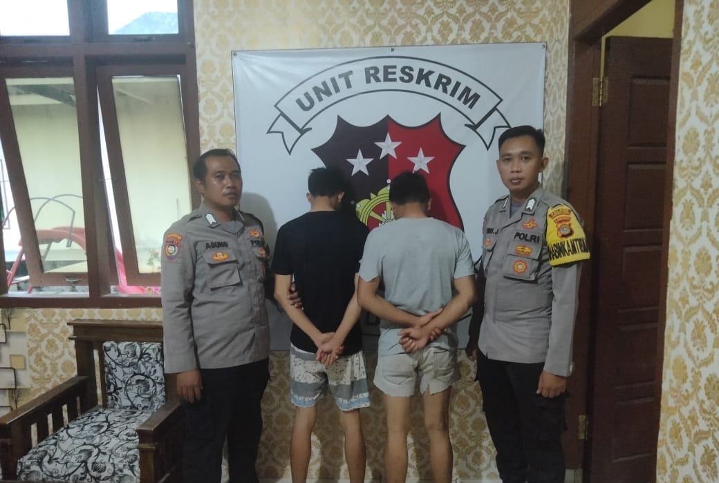 Lakukan Aksi Penjambretan, 2 Pemuda digelandang Ke Polres Lampung Timur